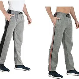 indiweaves Mens Solid Soft Fleece Warm Lower/Trackpants Pyjama for Wintrs [Pack of 2] Multicolor 01-picture-19