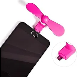 TechKing 2 In1 Portable Handheld Electric Hand Micro USB Mini Fan for Mobile/Laptop/Desktop/Powerbank-image-12