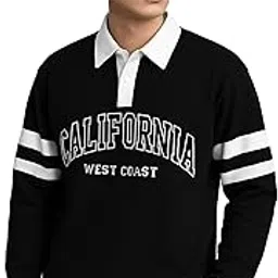 jump cuts || Mens || Printed || Polo Neck || Full Sleeve || Cotton || Tshirt-picture-54