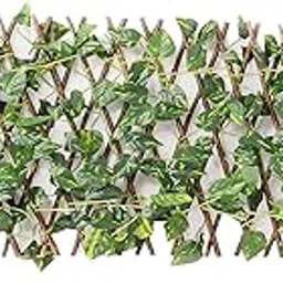 Retractable Artificial Garden Fence Expandable Faux Ivy Privacy Fence Decor-picture-18