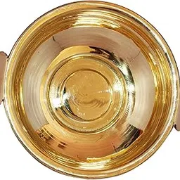 Keepmesell Brass Ethnic Design Decorative Flower Urli Traditional Bowl Showpiece - Gold (Small)-picture-41