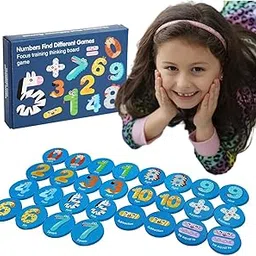 SHINETOY Memory Game for Kids, 28Pcs Find Number Wooden Flash Cards for Toddlers Memory Matching, Educational Number Math Toys Preschooler Early Practice, Travel Learning Toys Gifts for Boys Girls-picture-68