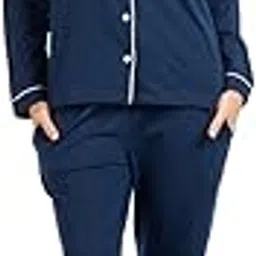 nite flite Women Picasso Blue 100% Cotton Nightwear | Top and Pyjama Set-picture-11