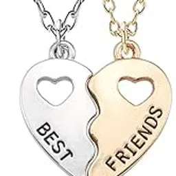 Wing Necklace for Women Men Charm Matching Demon Dragon Wing Love Heart Pendant Necklace Couple Family Friendship Necklace Jewelry Gift-image-0