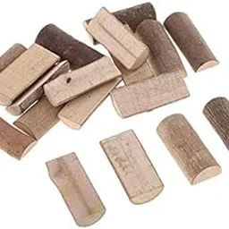 THE STYLE SUTRA® 2x20 Pieces Natural Half Wood Log Slices Pieces Craft Rustic for Decorations | Crafts | Multi-Purpose Craft Supplies | Crafting Pieces | Wooden Pieces-image-28