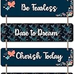 Decor Smart Inspirational Quote Wooden Wall Hanging | Pursue Passion Dream Big Office Inspiration | Decorative Wall Art for Home | Office | Motivational Wooden Hanging Decor for Gifting (DWA_3246)-image-40