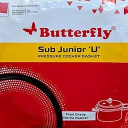 Butterfly Sub Junior U 3L Pressure Cooker Gasket Food Grade Nitrile Rubber Compatible with Butterfly Blueline/Curve/Cute (3 Litre) Stainless Steel Pressure Cookers and Pressure Pan (2/3 Litre)-picture-61