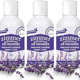 Room Air Freshener Concentrate (makes 3 Liters Freshener) - Natural Essential Oil Based (Lavender) with Reusable Spray Bottle. For Bedroom, livingroom, Bathroom and cooler perfume-image-33