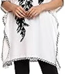 craftbazar Embroidered Rayon Kaftan Top image 1