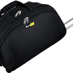 skyline Skysun Luggage Travel Duffel Trolley Bag with 2 Wheels Duffel Strolley with Wheels (20 Inch, Black)-picture-14