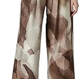 van heusen Women's Regular Fit Mid Rise Casual Wide Leg Pants-picture-11