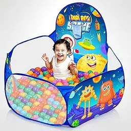 Zest 4 Toyz Ball Pool for Kids Ball Pit Foldable Ball Play Pool with Basketball Hoop Ball Tub Play Pool for Boys and Girls (Balls Not Included) - Space Themed-image-33