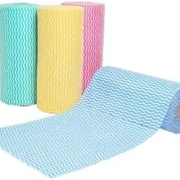 Reusable Paper Towel Roller For Wet & Dry Cleaning Dish, Basin, Glass, Home Accessories Use, Multicolour (Pack Of 3)-image-41