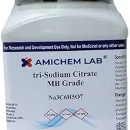 Tri-Sodium Citrate (Na3C6H5O7) 500 gm PURITY 99% cas no 6132-04-3 (AMICHEM LAB)-picture-17