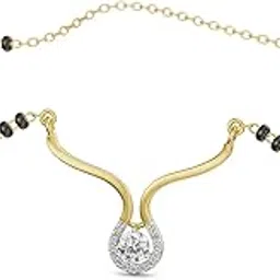 emori | Keerat Mangalsutra in 14KT Gold for Women | Yellow | Authentic & Certified Lab Diamonds-picture-29
