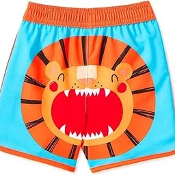 wonder nation Clothing Lion Face Neptune Blue Swim Short Trunks - 18 Months-picture-18