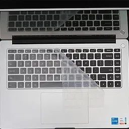 Saco Silicone Skin Keyboard Protector Cover Compatible for RedmiBook 15 Pro Launch Year 2021 - Transparent-picture-33