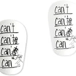 Proberos® Mini Shin Guards Inspiring Lightweight Anti-Impact Plastic EVA Cushioning Football Player Sport, 5x8cm 2 PCS-picture-19