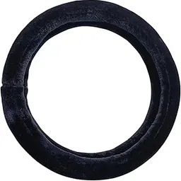 Black Fur Cloth Steering Wheel Cover Nano, Small, Medium & Large Sizes for Tata, Mahindra, Maruti, Bajaj, Toyota Models – Durable, Anti-Slip, Comfortable Grip (Small 37 Cm Diameter)-picture-52