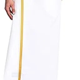 gowri tex Men's 100% Pure Cotton Velcro Dhoti With stickable Flexible and Adjustable Size with Pocket for Men pack of 1-picture-42