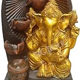 Casade 4 Steps Fiber Fountain with Led Lights for Home Decor and Office Decoration Or Gifting (Large:32 x 24 x 66 cm)-picture-24