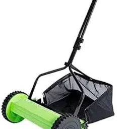 stallion Lawn Mover 16" | Push Manual Lawn Mower with Grass Catcher | Classic | 16-Inch Reel Lawn Mower with Grass Catcher - Green-picture-16