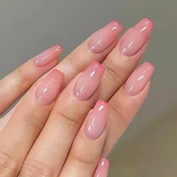 MOON & BLUSH Luxury Press-On Nails Glossy Pink Ombre,24 Pieces set with Easy Apllication kit-picture-47