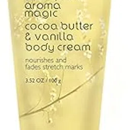 Aroma Magic Cocoa Butter & Vanilla Body Cream | Nourishes, Enhances Skin elasticity & prevents stretch marks | Green tea & calendula extract, vitamin E & C| Non-greasy| 100 ml image 1