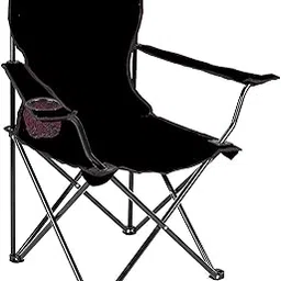 Smitex Folding Chair - Portable Foldable Camping Chair for Fishing Beach, Travelling, Lawn, Patio Outdoor Collapsible Chairs (Black)-picture-54
