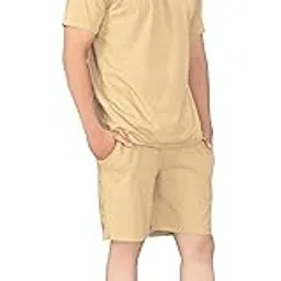 satpurush Men’s Cotton Night Suit Set – Plain Solid Color Shirt & Pajama – Soft & Breathable Sleepwear for All-Season Comfort (Loungewear & Nightwear Set)-picture-12