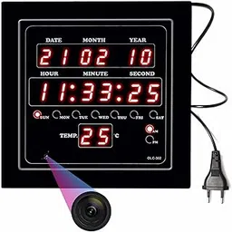 MatLogix Digital Spy Wall Clock 1080P Security Camera WiFi Enabled IP Cam for Home Office Showroom-picture-26