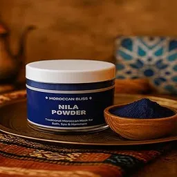 MS MAGIC SECRET Moroccan Nila Powder | 100% Natural Indigo Blue Powder for Skin Brightening, Soothing & Detox | Traditional Moroccan Hammam Beauty Treatment for Face & Body Care (100grams)-image-30