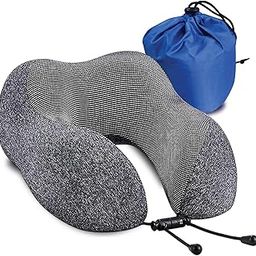 nexlev Travel Neck Pillow | Orthopedic Premium Memory Foam | for Airplane, Car, Train, Office use & Cervical Pain | Machine Washable | 360 Support | Carry Pouch for Storage | NP-03-picture-25
