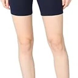 gillkart Women's Cotton Blended Solid Above Knee Sports Shorts (Navy, L)-PID56388-picture-10