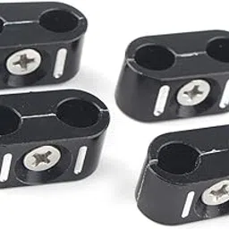 Newsmarts CNC Motorcycle Brake Throttle Cable Clamp Clip Holder Organizer Wire Line Clamp for 1984-2018 for Harley Touring Softail-image-21