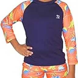 ANJOR Spandex Unisex Kids Swimwear Set with Shorts and Full Sleeve T-Shirt – Comfortable Fit, Ideal for Beach, Pool, Yoga and Water Activities-image-9
