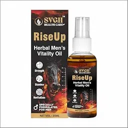 SVGH Health Care Pvt. Ltd Rise Up Herbal Men's Vitality Oil – Ayurvedic Massage Oil for Strength, Stamina, Recovery & Performance 25ml (Pack of 1) – Natural Ingredients, 100% Herbal Formula-picture-60