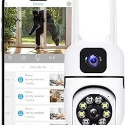 TP PLUS 4MP Full HD Smart Wi-Fi CCTV Home Security Camera 360° with Pan Tilt Bulb Camera View & Talk 128GB SD Card Support (Not Included) Perfect for Home Office Monitoring (Dual Lens Mini Dome2)-picture-35