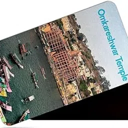 dhcrafts Multicolor Madhya Pradesh Omkareshwar Temple Design Rectangular Matte Finish Rubber Fridge Magnet/Magnetic Card Pack of 1 (8.6cm x 5.4cm)-image-15