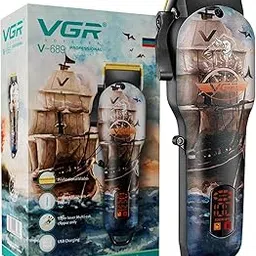 VGR V-689 Professional Salon Series Hair Clipper/Hair Trimmer for Men with LED display, Runtime 180 min with 4 Cutting Guide comb (Multicolor)-picture-15