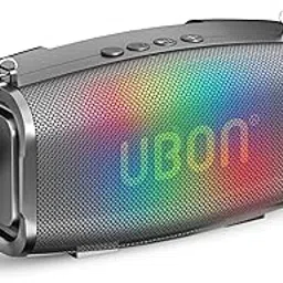 UBON Shahenshah SP-65, 20 watt Portable Bluetooth Speaker, 10 Hours Long Playtime, RGB Lights, Multiple Connectivity Wireless Party Speaker (Black)-picture-24