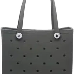 stavae Beach Bag X Large Rubber Beach Tote Bag, Waterproof Washable Open for Women Croc Bag Hand Bag for Beach Pool Yoga-picture-20