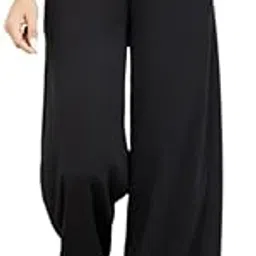 iknaa Work & Lounge Wear Trousers for Women | Cotton Blend, Elastic Waist & Pockets | Comfortable & Stylish Fit-picture-22