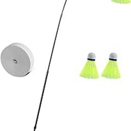 atorse Sports Badminton Single Training Device Portable Self Practice Tool Stretchy with 3 Badminton-picture-0
