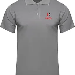 american apple Hero Logo Printed Polo/Collar Half Sleeve T-Shirt for Hero Staff Employee Promotion T Shirt for Men and Women-picture-23