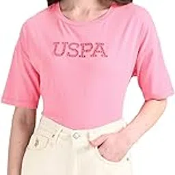 u.s. polo assn. Women's Cotton Cutwork Regular Fit T-Shirt-picture-36