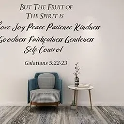 GADGETS WRAP Bible Verse Wall Decal Sticker, But The Fruit of The Spirit is Love Joy Galatians 5:22-23 Christian Religious Scripture Quotes-image-28