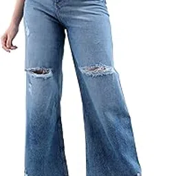 freehand by The Indian Garage Co Women Bootcut Solid High-Rise Jeans-picture-30