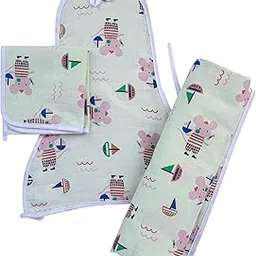 Bibs & cribs Cotton Baby Muslin Swaddle Soft & Breathable Blanket for Newborns | Multipurpose Infant Wrap for Boys & Girls | Lightweight, Washable Baby Essential-picture-20