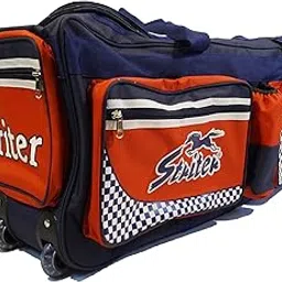 striter Striter® Cricket Kit Bag Cum Travel Duffel Bag with Rolling Wheels - Large 38 Inch Heavy Duty - Red (Bag Only) Color May Vary-picture-41